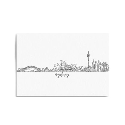 Sydney Cityscape Australian Travel Wall Art #2 - The Affordable Art Company