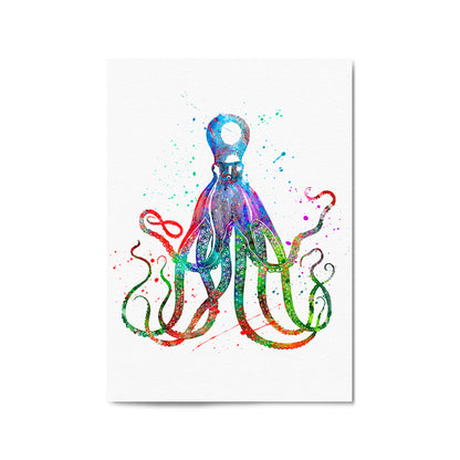 Cite Giant Squid Painting Sealife Nursery Wall Art - The Affordable Art Company