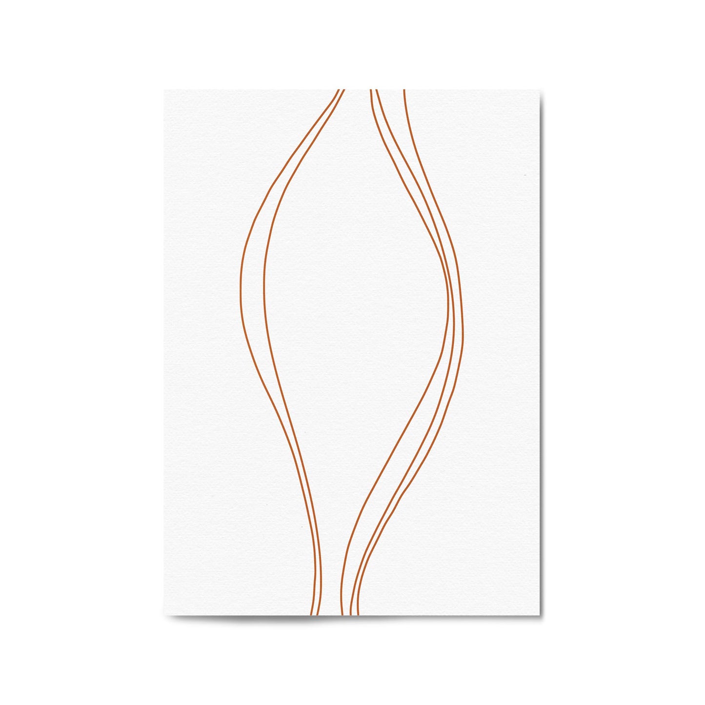 Minimal Waves Line Abstract Wall Art #1 - The Affordable Art Company
