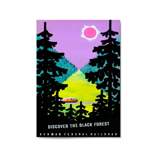 The Black Forest Germany Vintage Travel Advert Wall Art - The Affordable Art Company