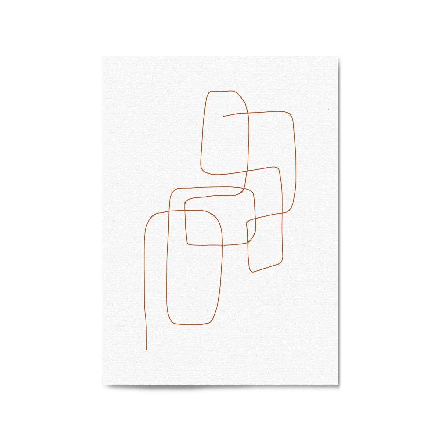 Minimal Lines Abstract Wall Art #1 - The Affordable Art Company