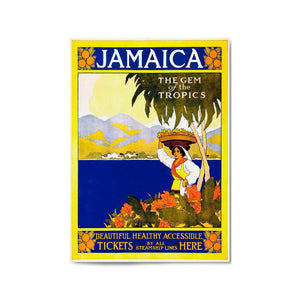 Jamaica Vintage Travel Advert Wall Art - The Affordable Art Company