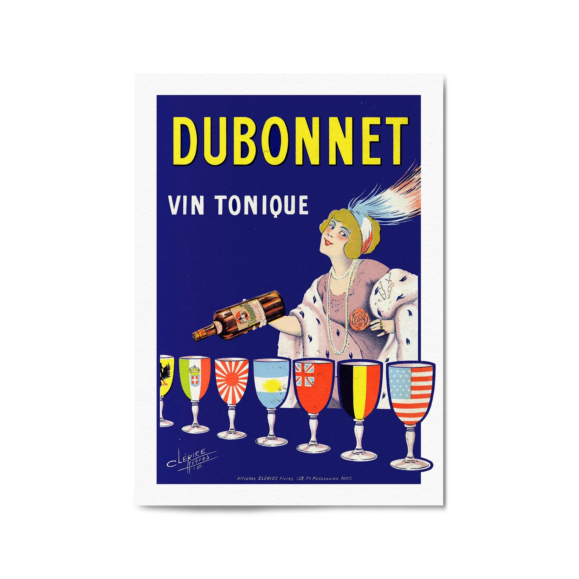 Dubonnet Aperitif Vintage Drinks Advert Wall Art - The Affordable Art Company