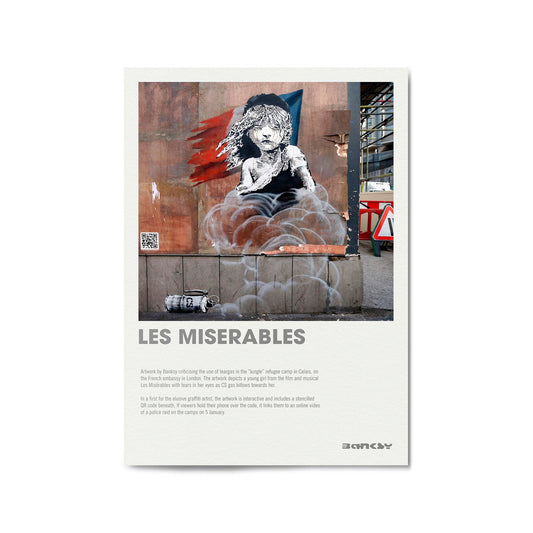 Banksy "Les Miserables" Graffiti Gallery Wall Art - The Affordable Art Company