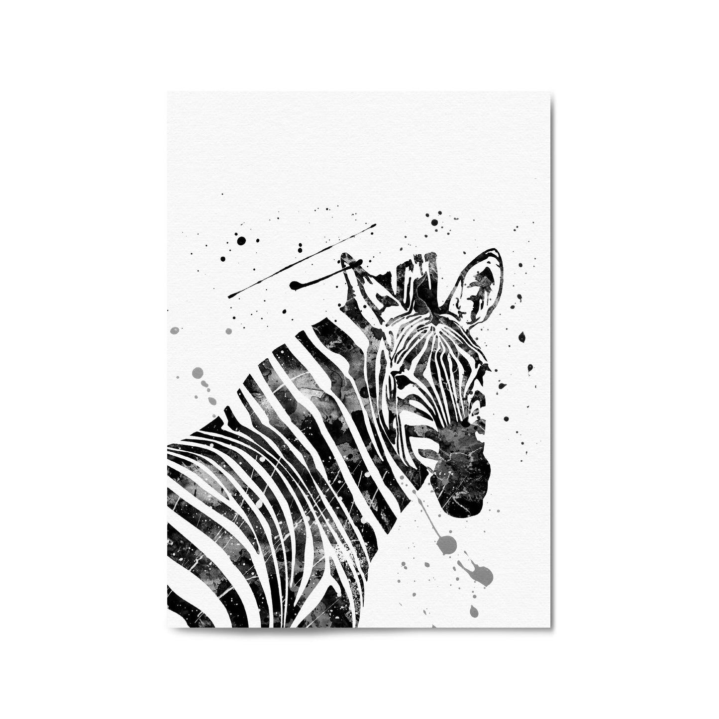 Zebra Painting Nursery Safari Animal Wall Art #2 - The Affordable Art Company