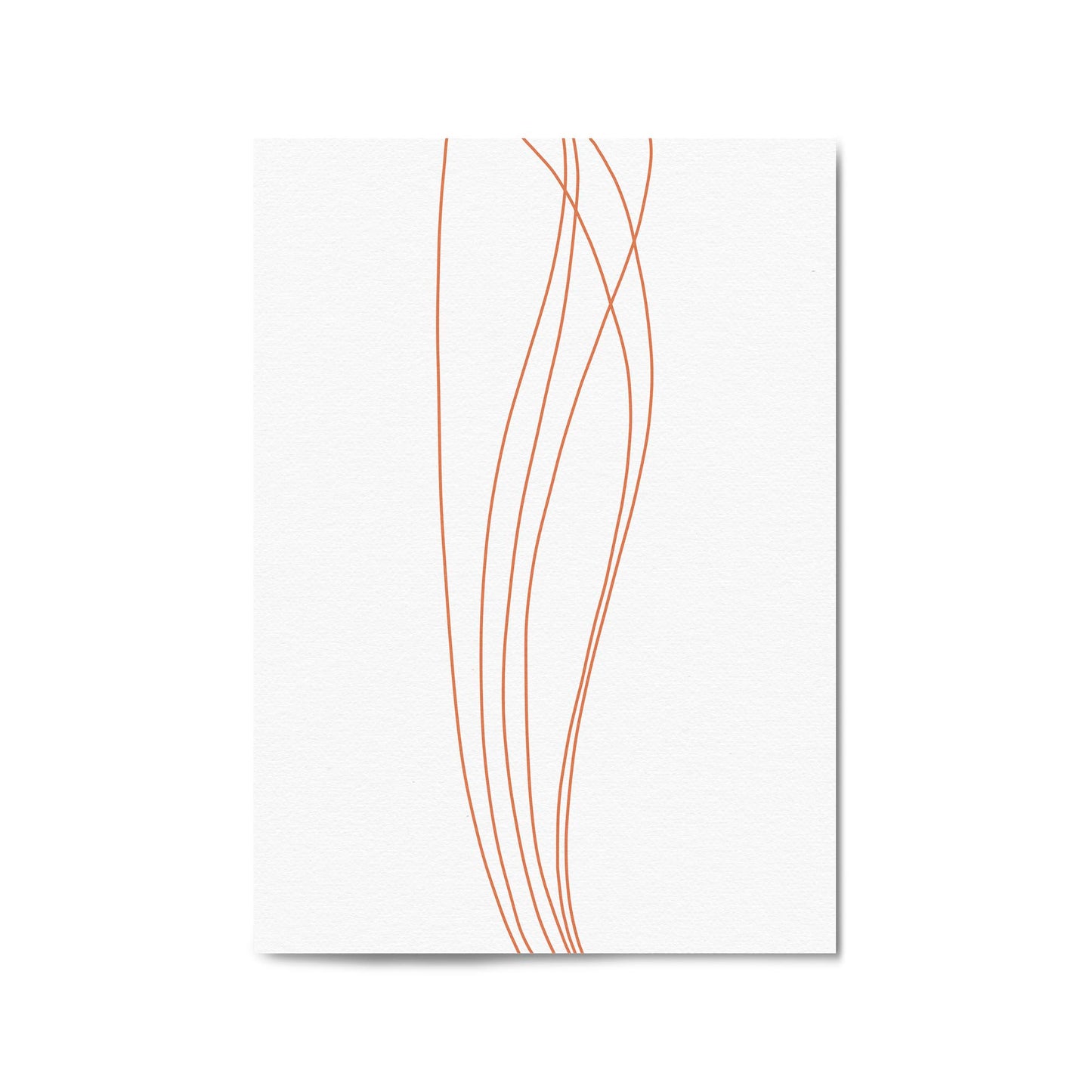 Minimal Waves Line Abstract Wall Art #3 - The Affordable Art Company