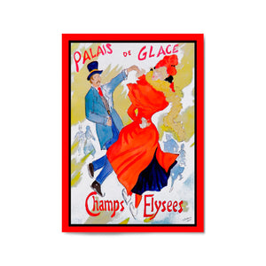 French Palais de Glace Vintage Advert Wall Art - The Affordable Art Company