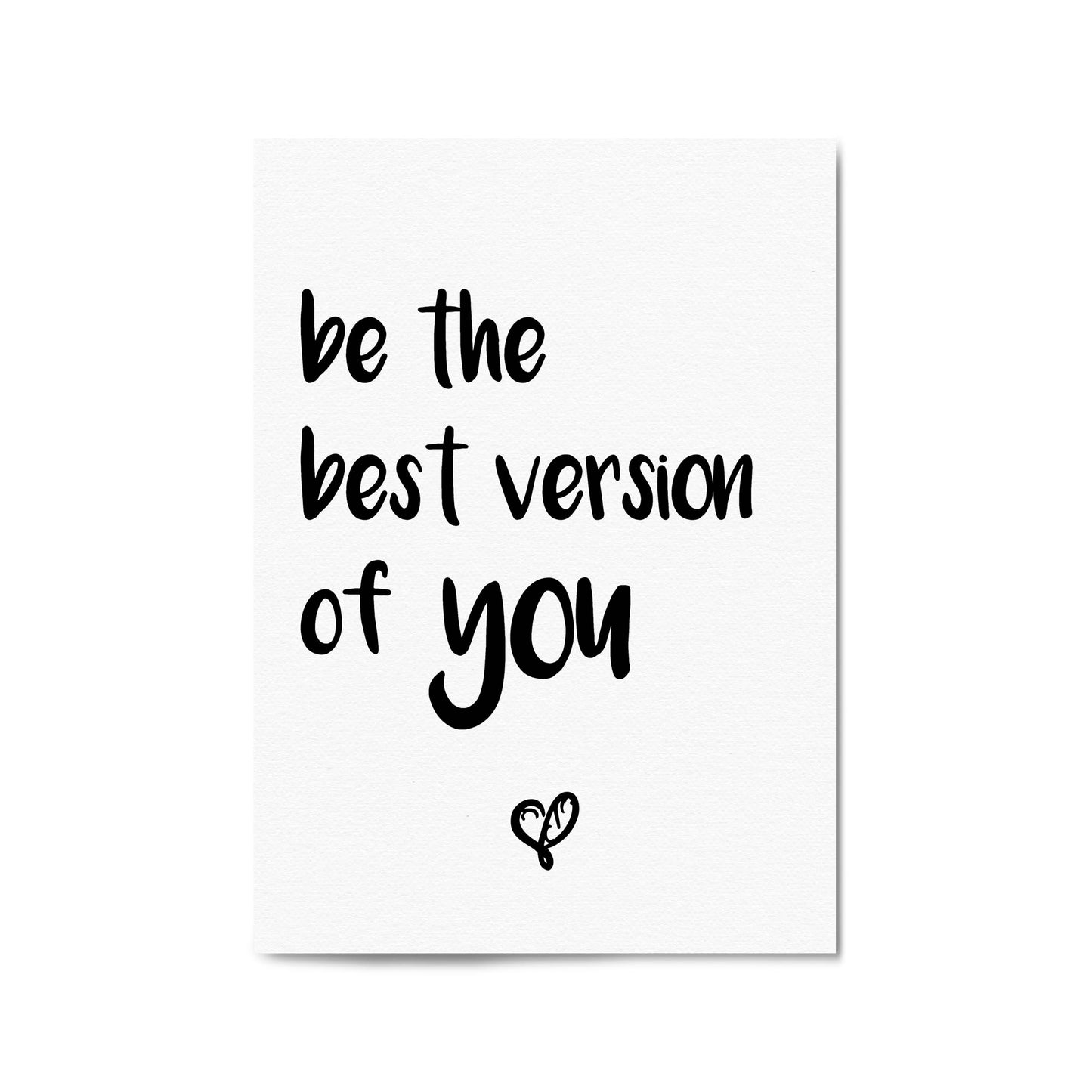 "Be The Best Version Of You" Quote Wall Art - The Affordable Art Company