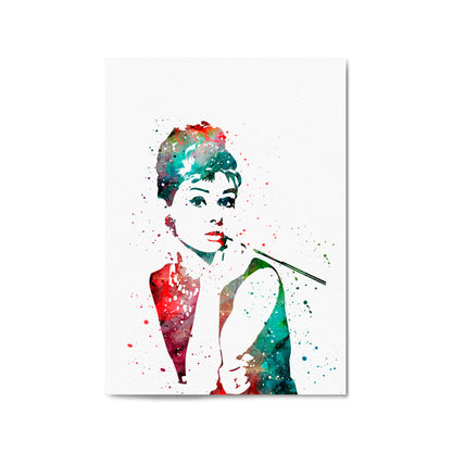 Audrey Hepburn Fashion Minimal Bedroom Wall Art #3 - The Affordable Art Company