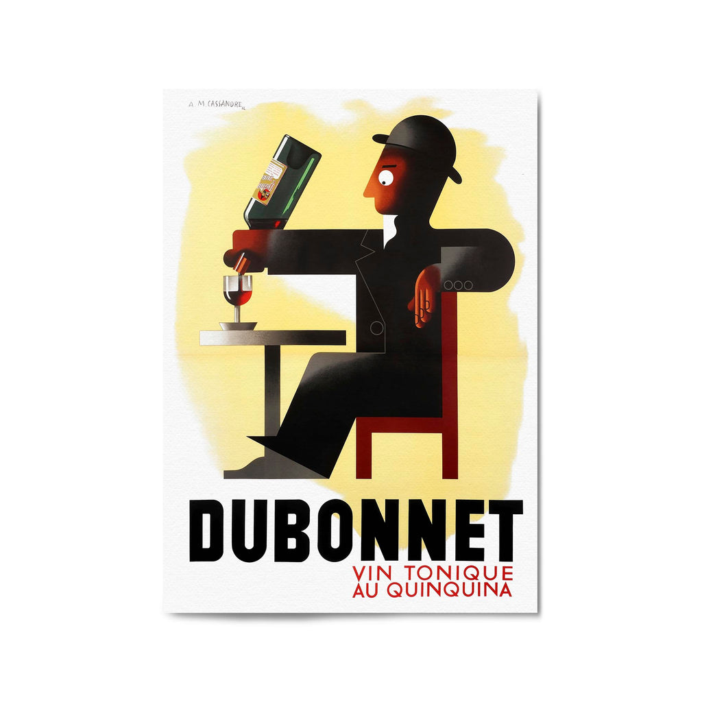 Vin Tonique Dubonnet Vintage Advert Wall Art - The Affordable Art Company