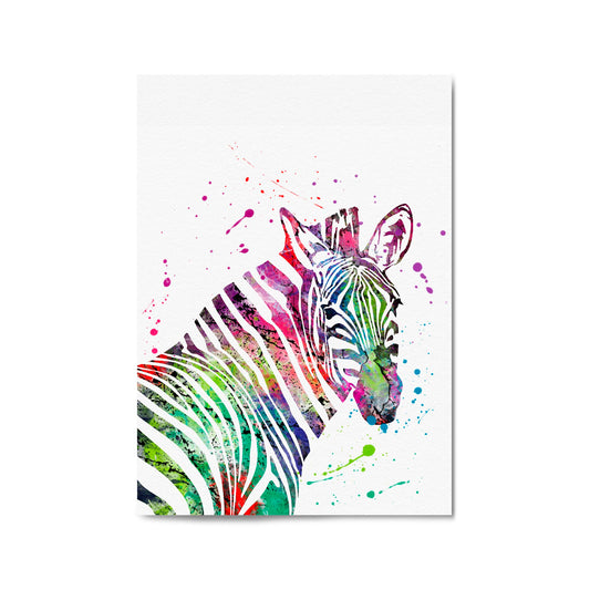 Zebra Painting Nursery Safari Animal Wall Art #1 - The Affordable Art Company
