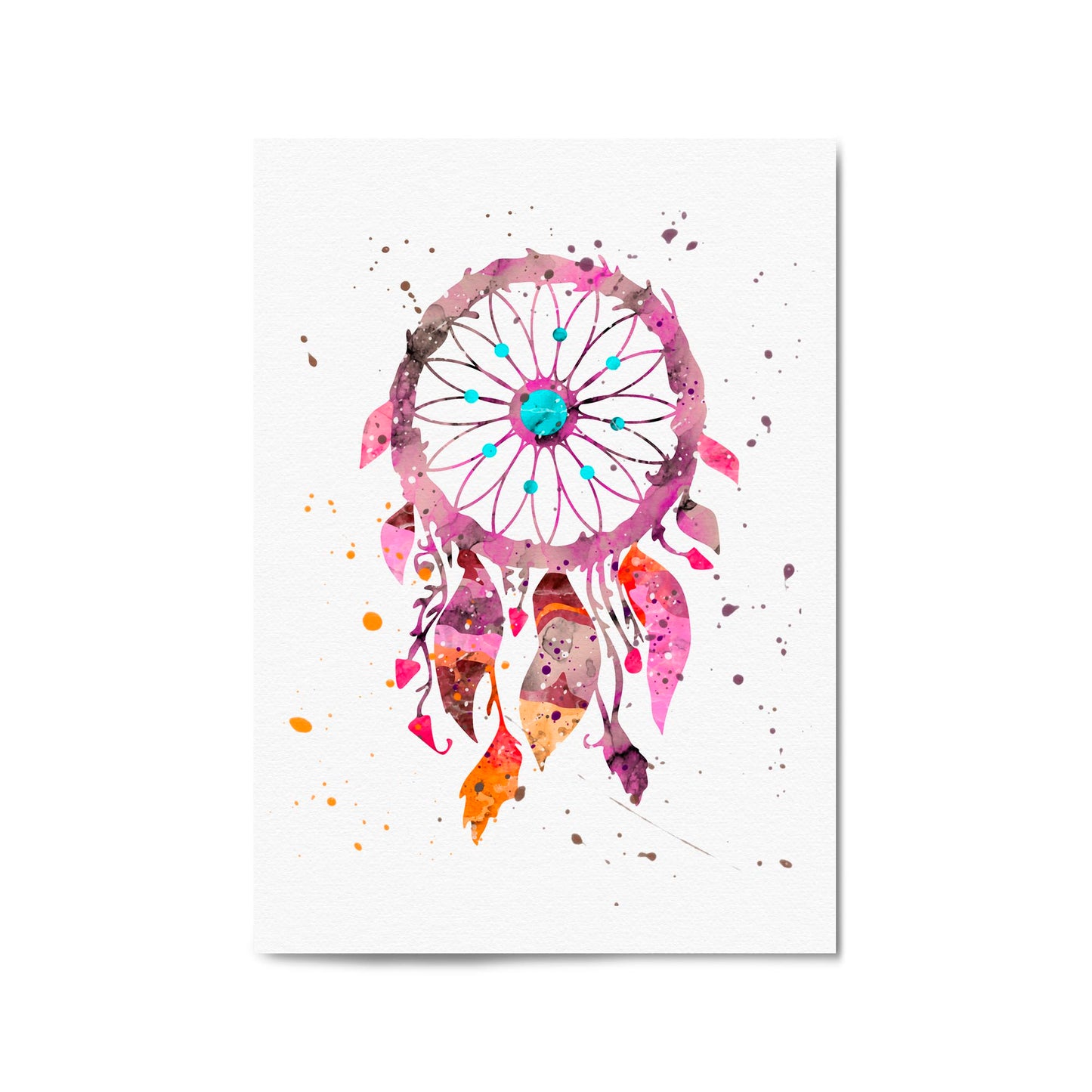 Dream Catcher Nursery Baby Bedroom Wall Art #2 - The Affordable Art Company