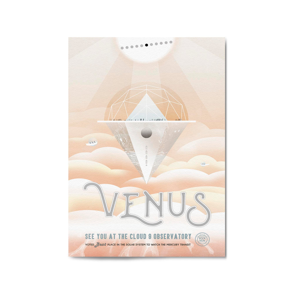 Retro Venus Space NASA Science Planets Wall Art - The Affordable Art Company