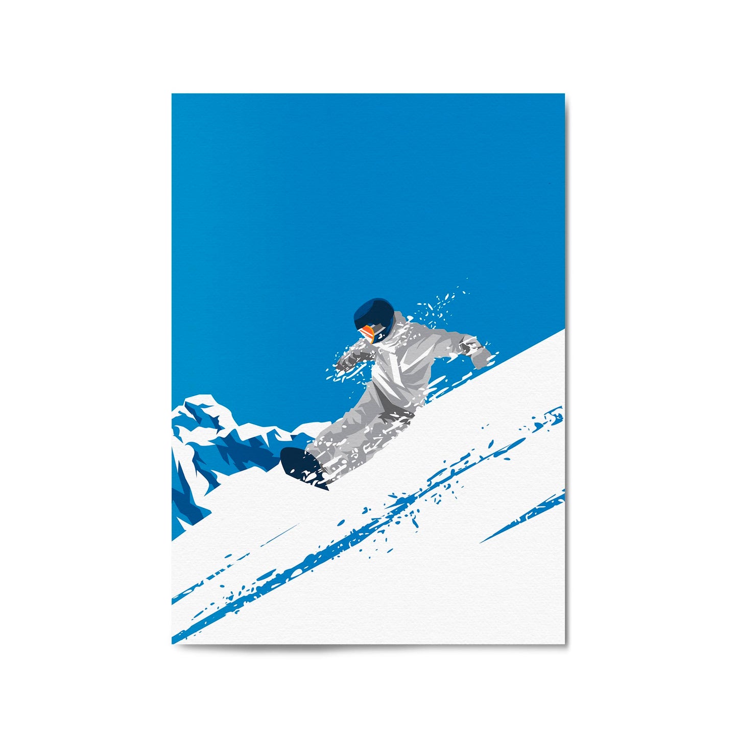 Retro Snowboard Vintage Winter Cabin Wall Art #3 - The Affordable Art Company