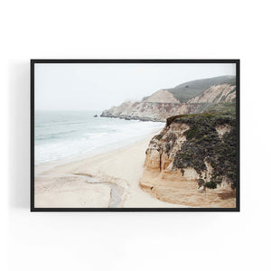 Bluff Beach Coastal Photograph Coast Wall Art - The Affordable Art Company