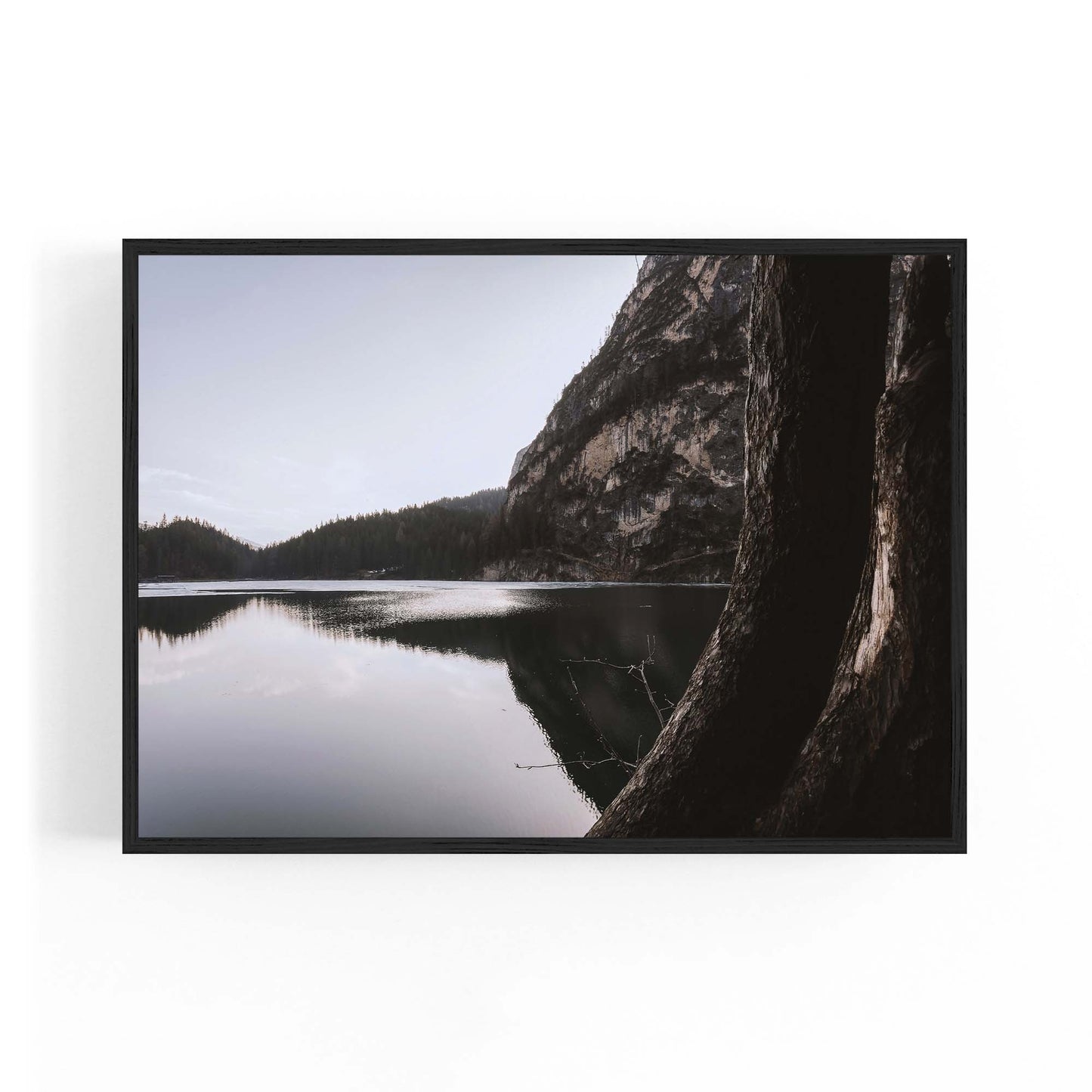 Calm Lake Landscape Photograph Wall Art - The Affordable Art Company