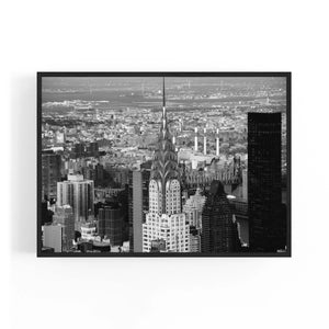 New York City Chrysler Building Black & White Art - The Affordable Art Company