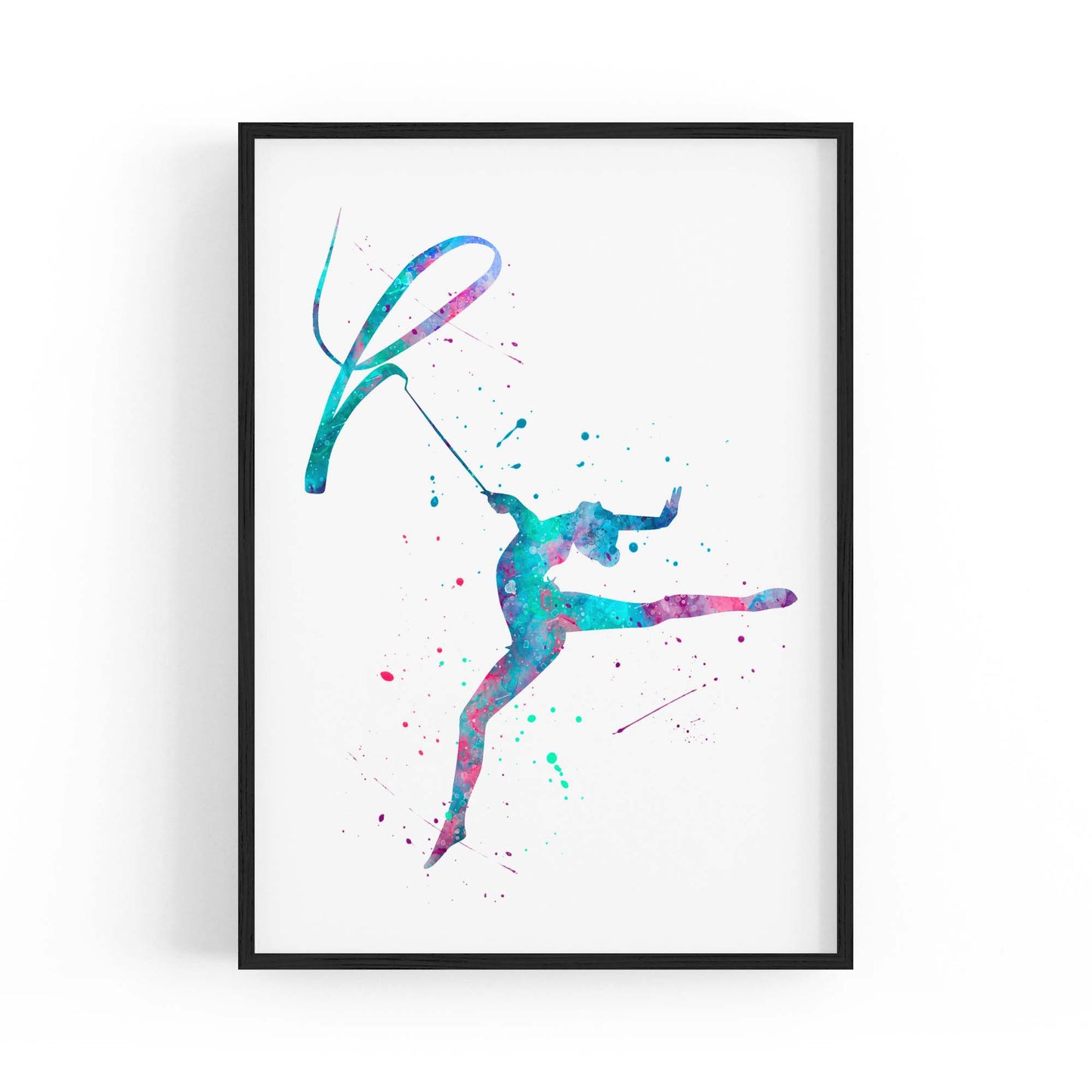 Gymnast Dance Girls Bedroom Gymnastics Wall Art #5 - The Affordable Art Company