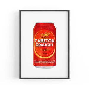 Carlton Draught Tinnie Painting Man Cave Gift Art - The Affordable Art Company