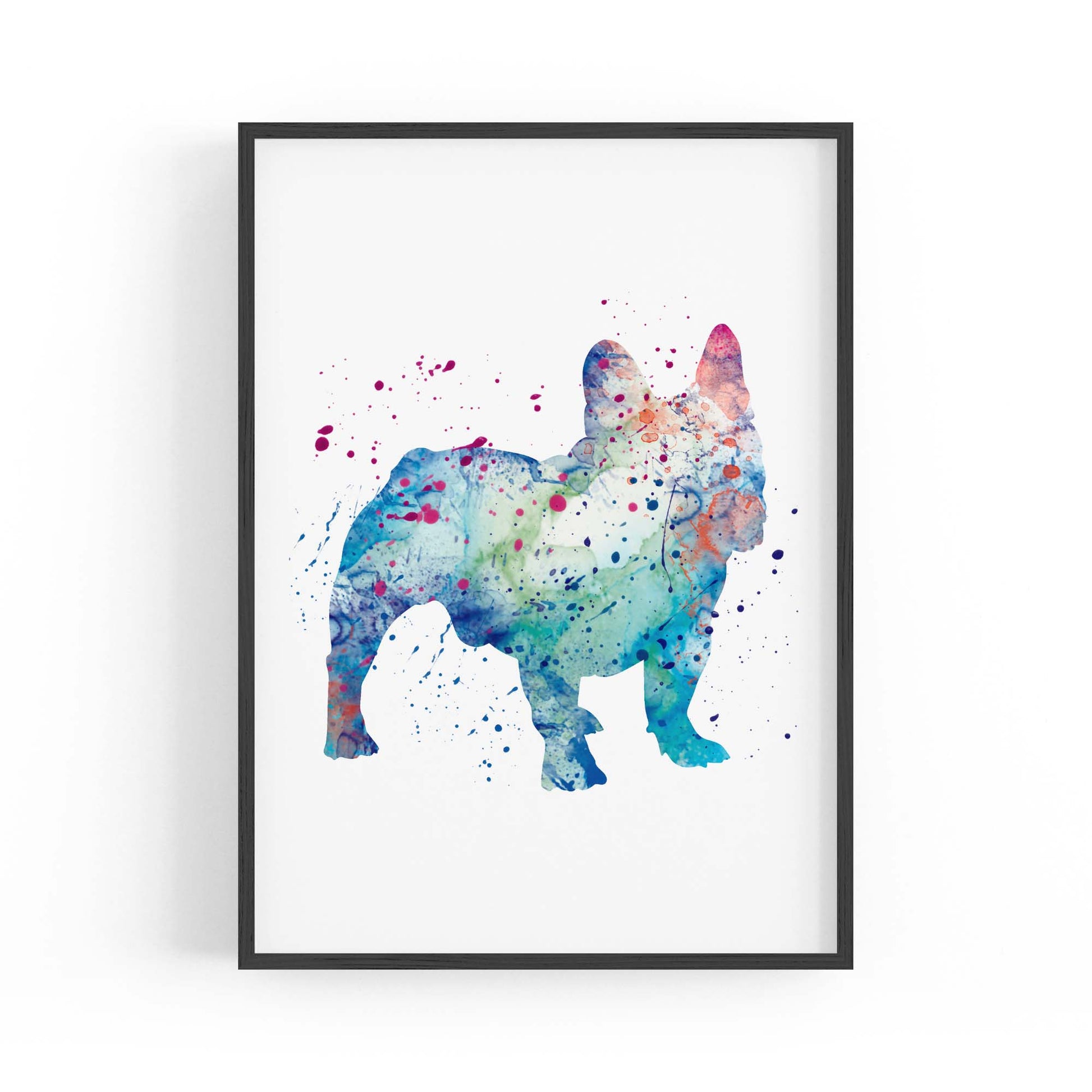 French Bulldog Painting Wall Art Print - The Affordable Art Company