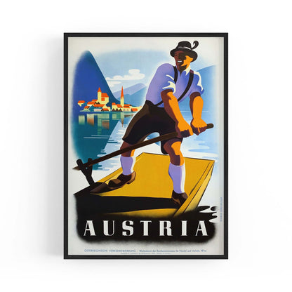 Austria Vintage Travel Advert Wall Art - The Affordable Art Company