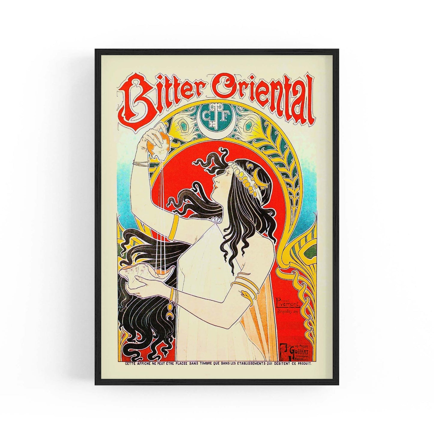 Vintage Bitter Cafe Advert Wall Art - The Affordable Art Company