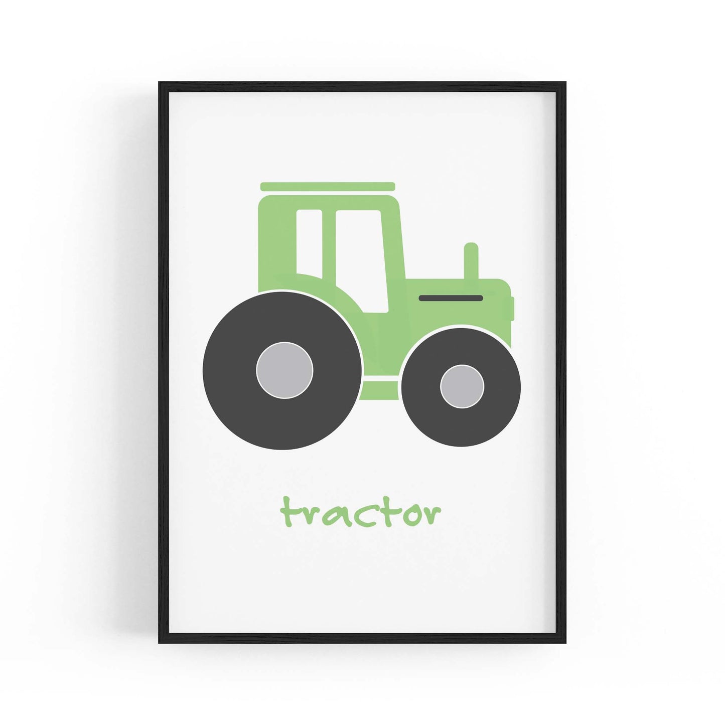 Tractor Cartoon Boys Bedroom Nursery Wall Art - The Affordable Art Company