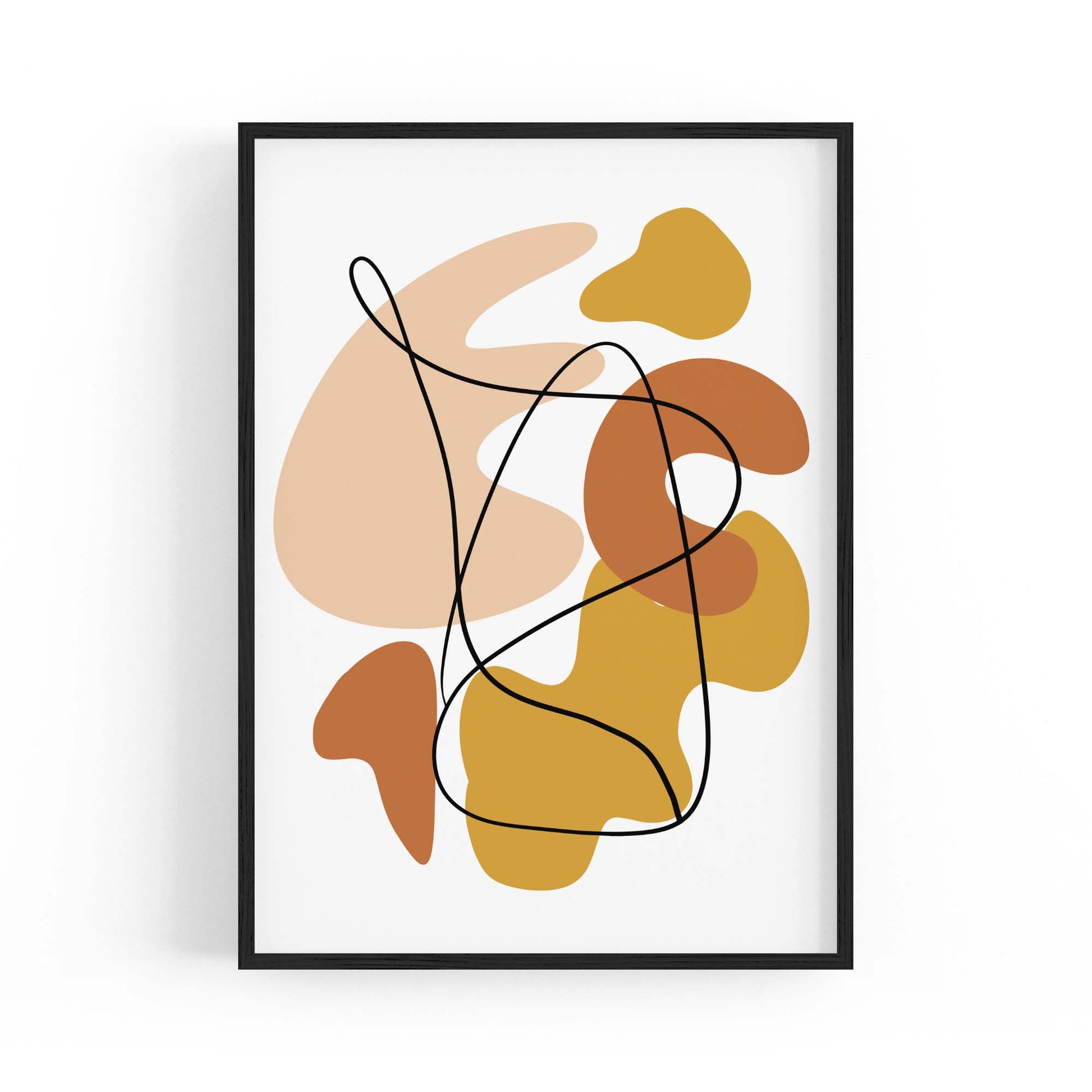 Minimal Autumn Abstract Shapes Wall Art #2 - The Affordable Art Company