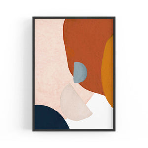 Minimal Pastel Abstract Retro Painting Wall Art #2 - The Affordable Art Company