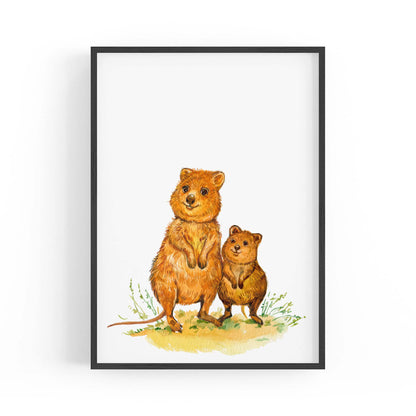 Australian Quokka Painting Animal Nursery Wall Art #2 - The Affordable Art Company