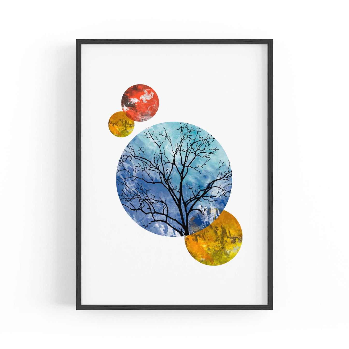 Scandi Circle Landscape Kitchen Minimal Wall Art #5 - The Affordable Art Company