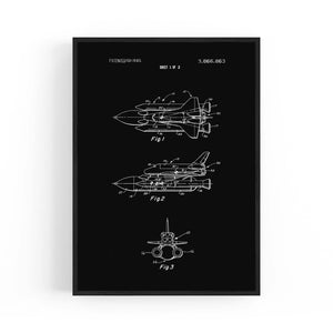 Vintage Space Shuttle Patent Wall Art #1 - The Affordable Art Company