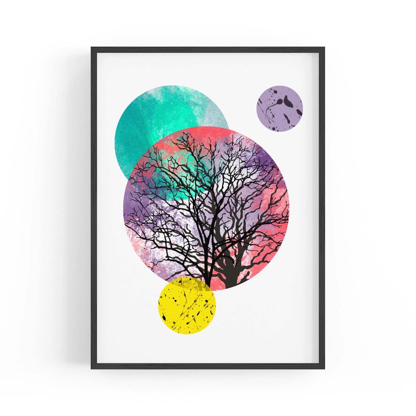 Scandi Circle Landscape Kitchen Minimal Wall Art #4 - The Affordable Art Company