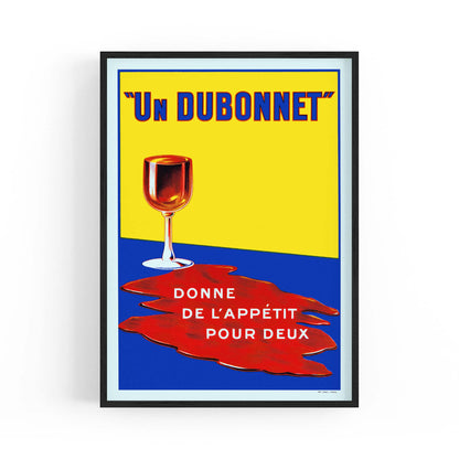 Dubonnet Aperitif Vintage Alcohol Advert Wall Art - The Affordable Art Company