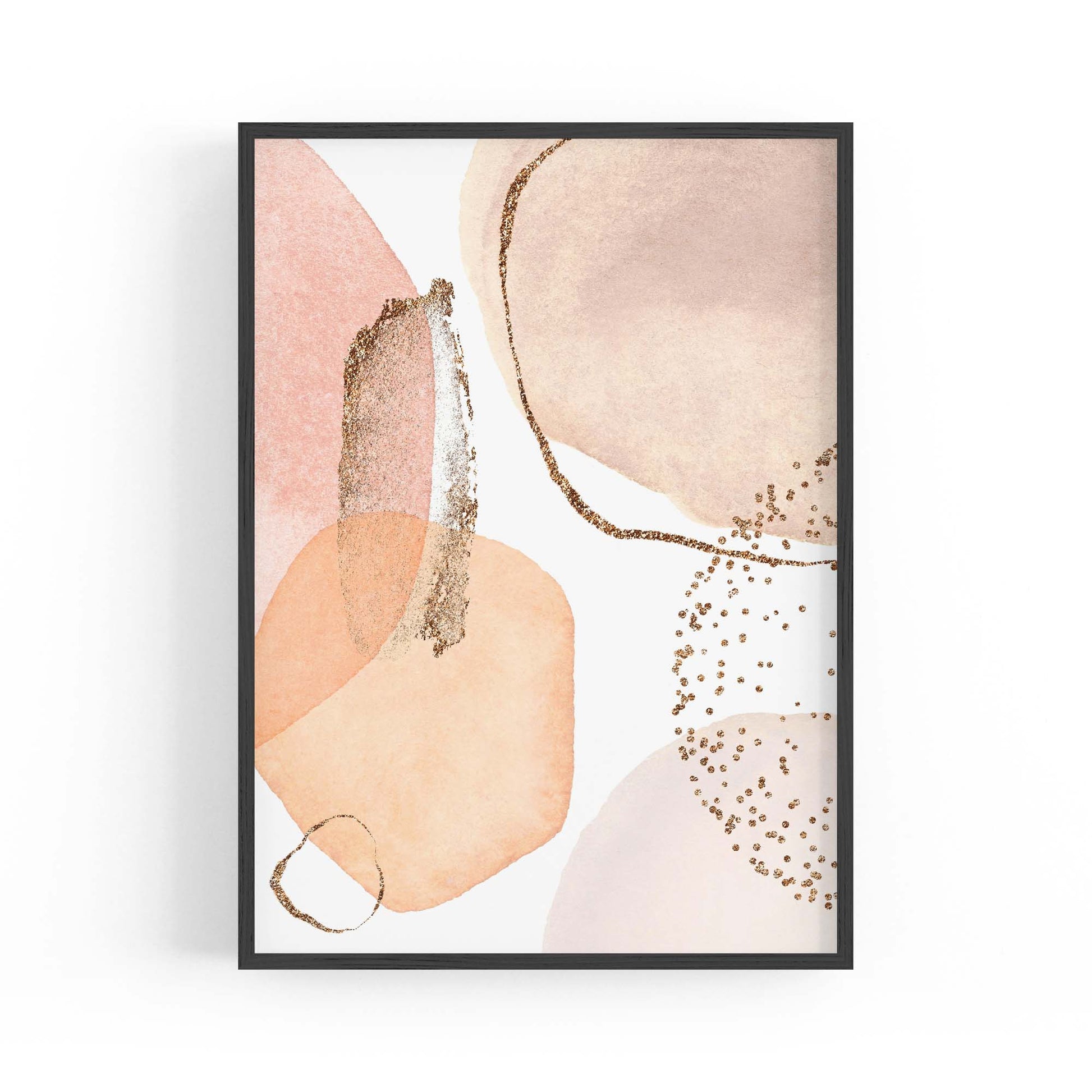 Abstract Modern Watercolour Shapes Painting Wall Art #9 - The Affordable Art Company
