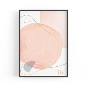 Minimal Pastel Abstract Retro Painting Wall Art #1 - The Affordable Art Company