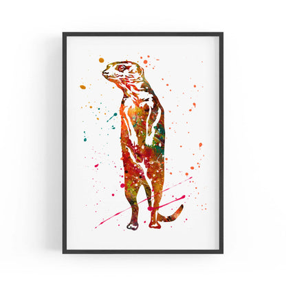 Meerkat Painting Safari Animal Wall Art - The Affordable Art Company