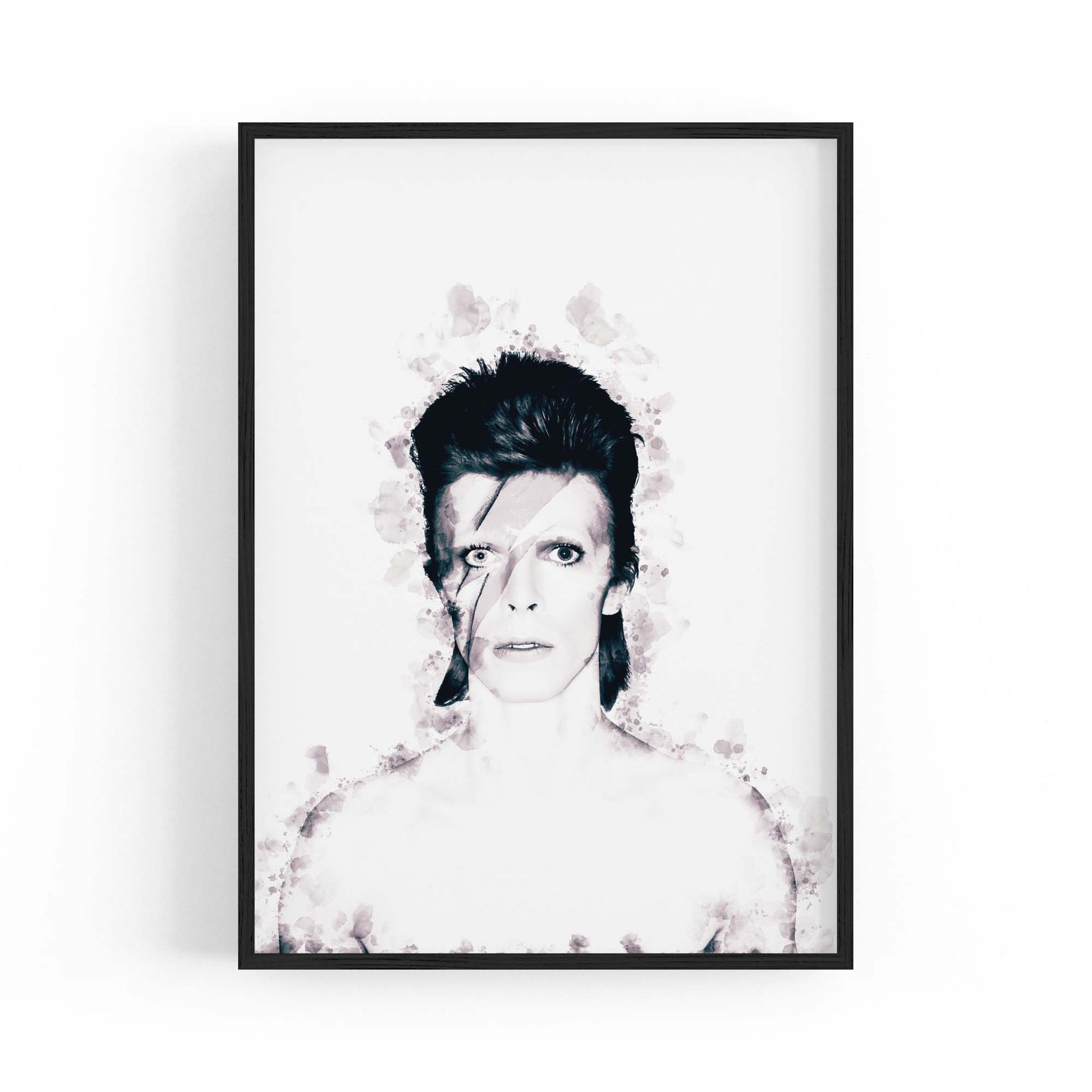 David Bowie Ink Painting Ziggy Stardust Wall Art - The Affordable Art Company