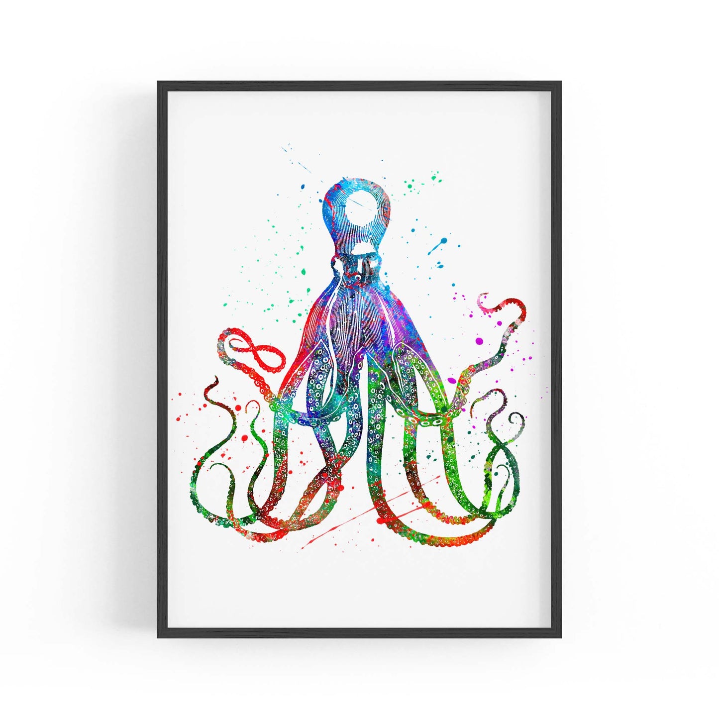Cite Giant Squid Painting Sealife Nursery Wall Art - The Affordable Art Company