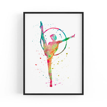 Gymnast Dance Girls Bedroom Gymnastics Wall Art #2 - The Affordable Art Company