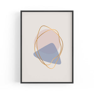 Pale Abstract Shapes Wall Art #7 - The Affordable Art Company