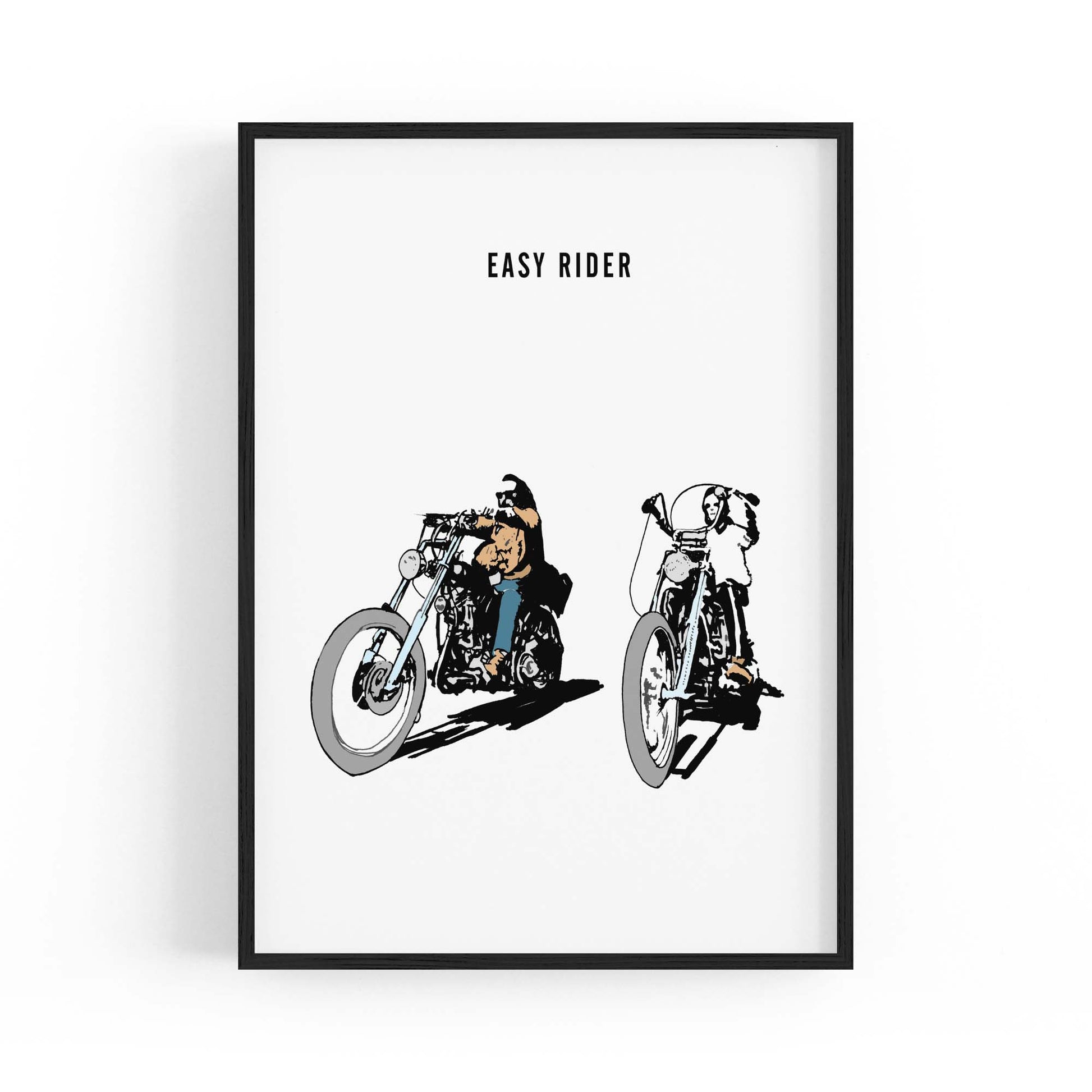 Easy Rider Motorcycle Garage Man Cave Wall Art - The Affordable Art Company