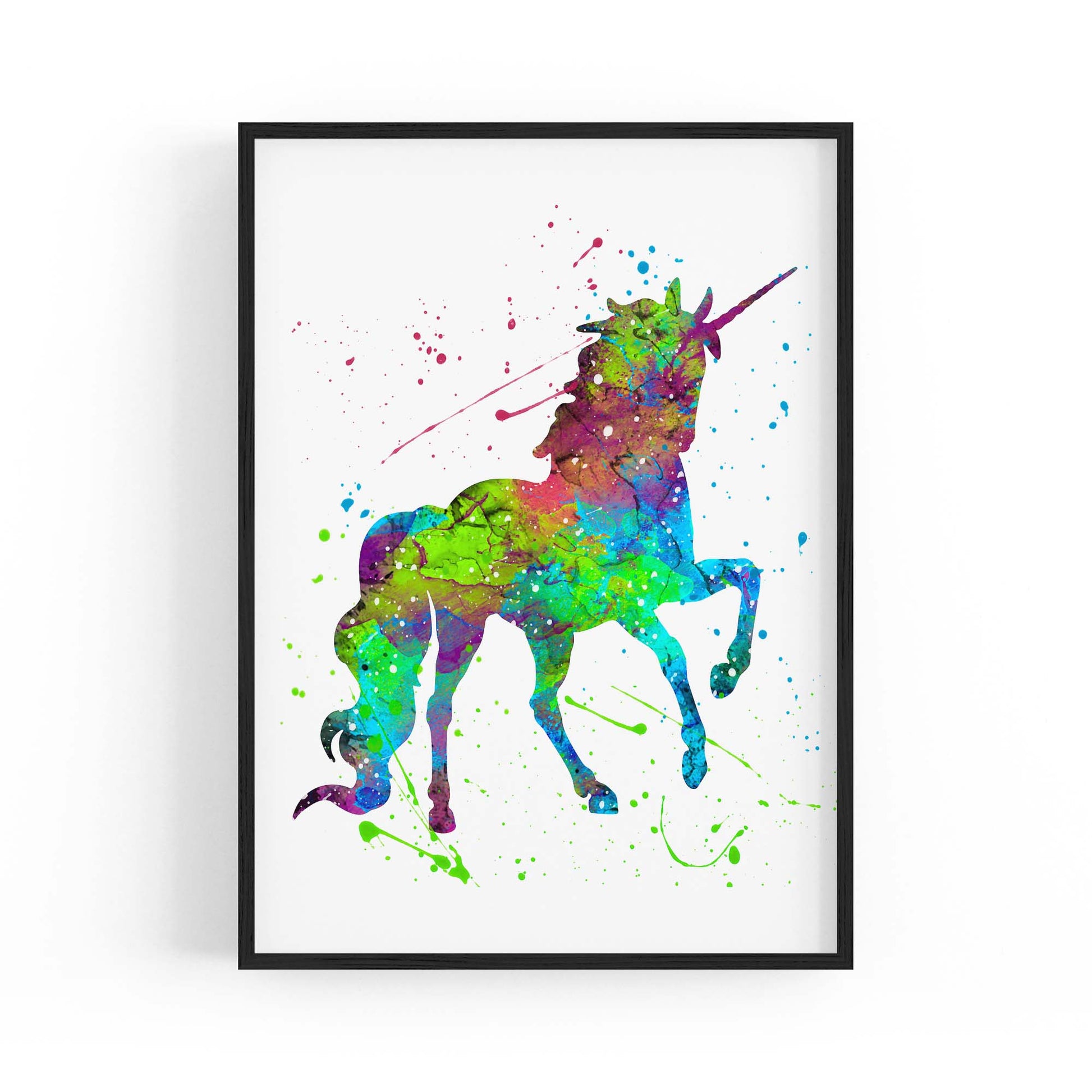 Unicorn Nursery Girls Bedroom Wall Art #2 - The Affordable Art Company