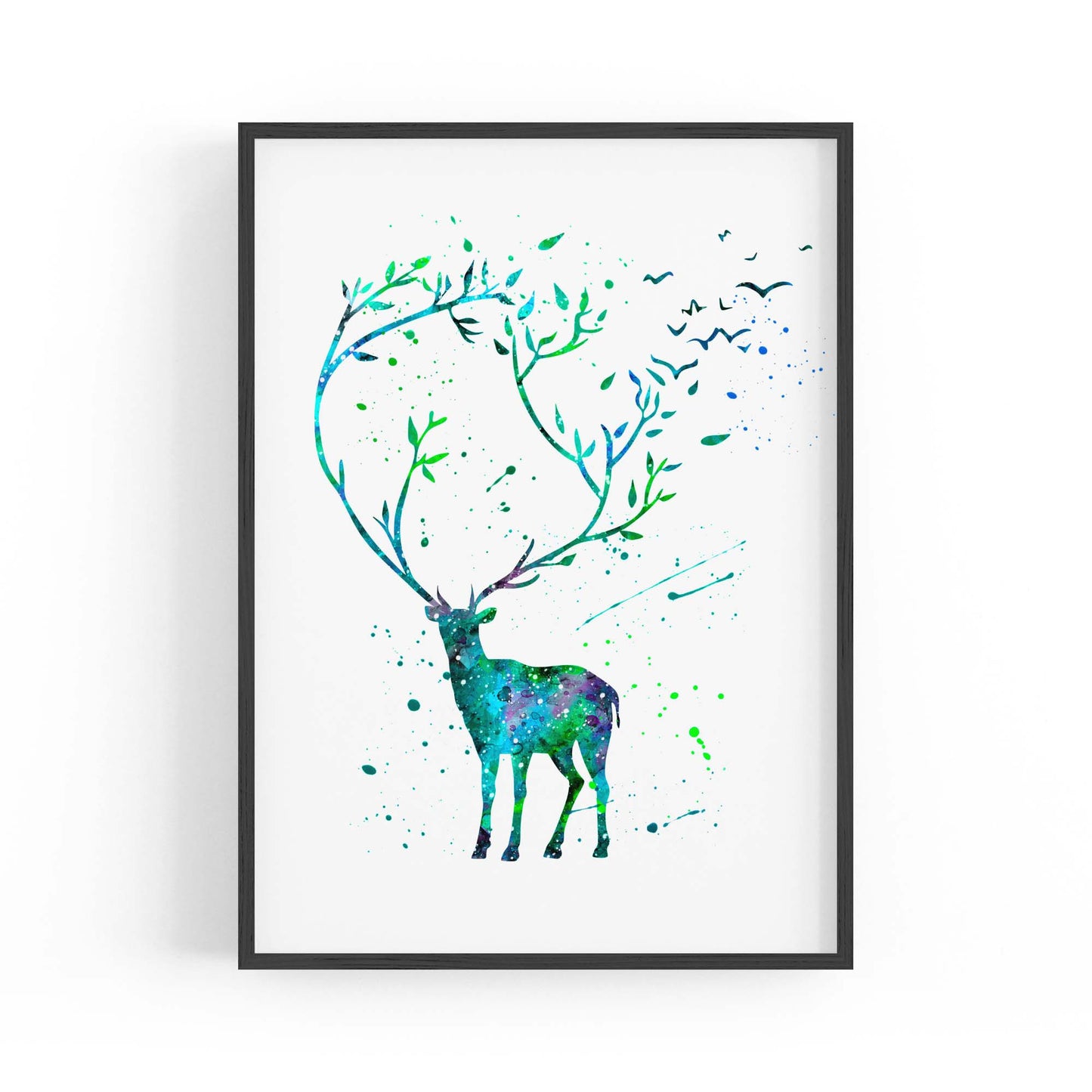 Cute Deer Woodland Animal Nursery Wall Art #2 - The Affordable Art Company