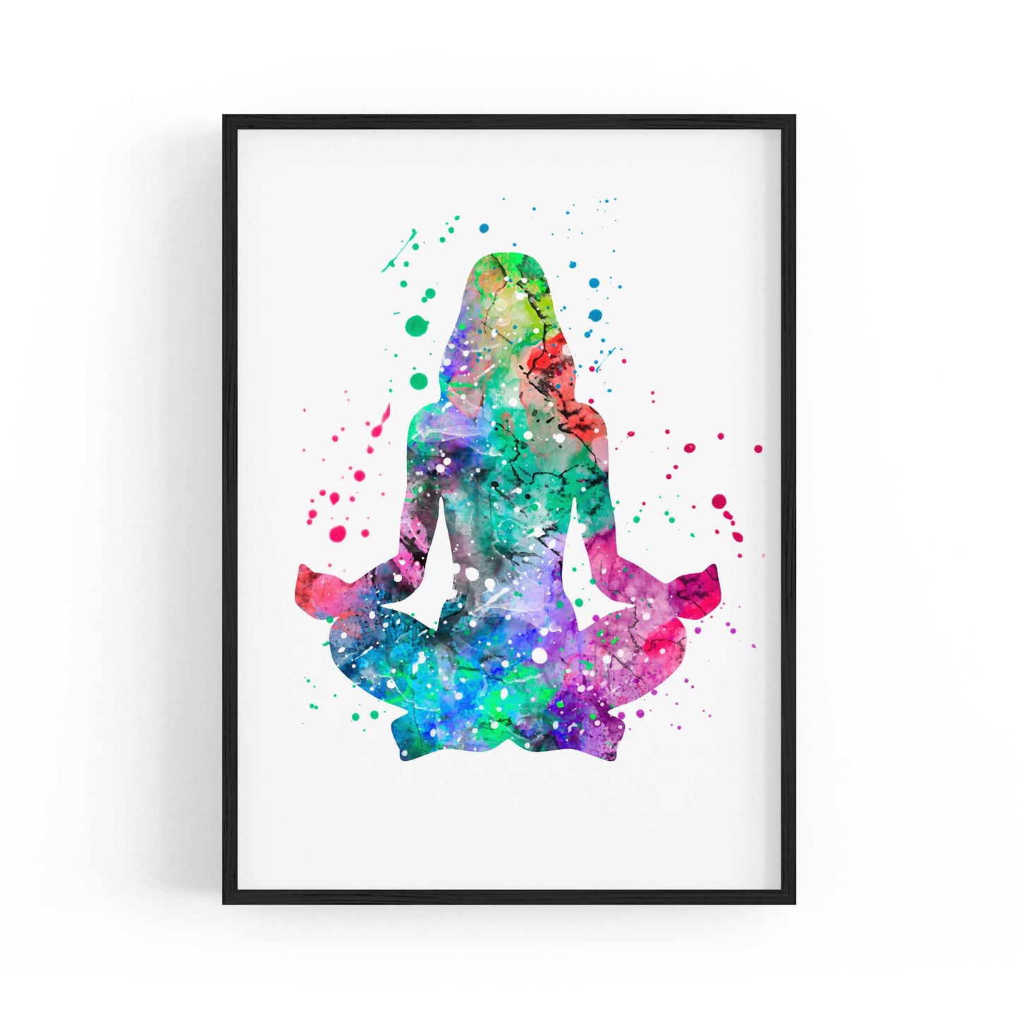 Watercolour Yoga Pose Studio Gift Wall Art - The Affordable Art Company