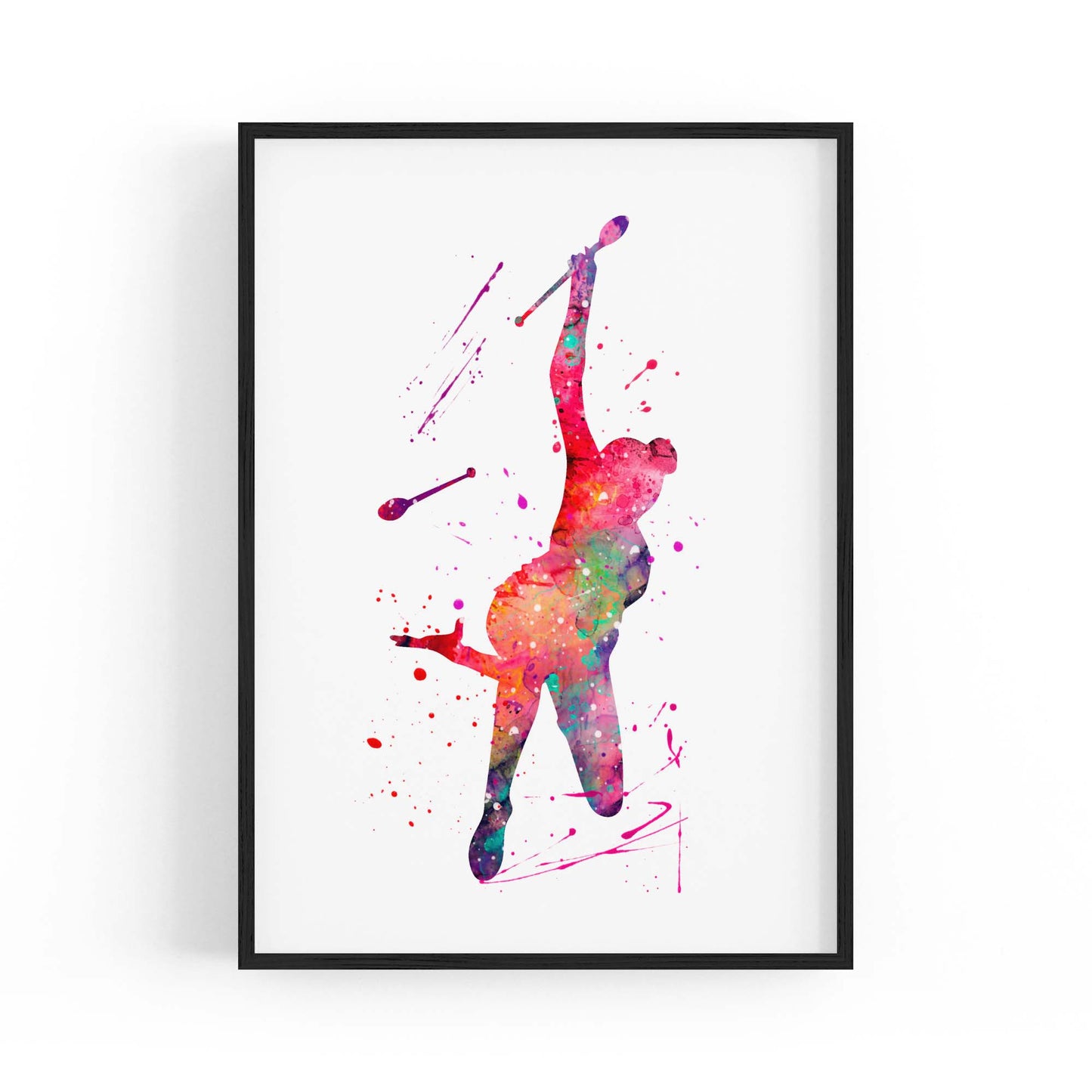 Gymnast Dance Girls Bedroom Gymnastics Wall Art #4 - The Affordable Art Company