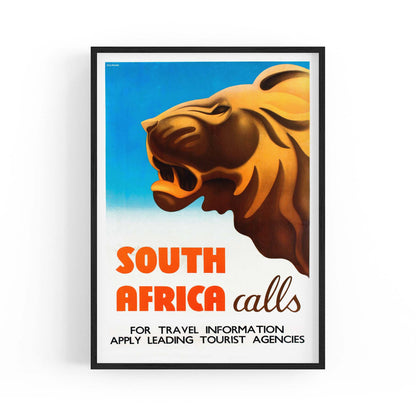 South Africa Vintage Travel Advert Wall Art - The Affordable Art Company