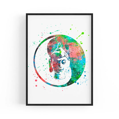 Yoga Studio Mandala Calming Yoga Buddhist Wall Art #3 - The Affordable Art Company