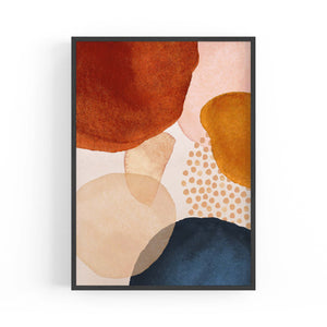 Abstract Modern Watercolour Shapes Painting Wall Art #6 - The Affordable Art Company