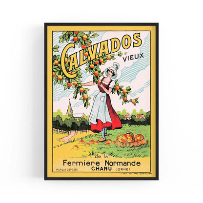 Old Calvados (Brandy) Vintage Drinks Advert Wall Art - The Affordable Art Company